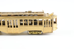 HO Brass Fairfield Models Pittsburgh Railway Co. Double Ended Jones Trolley REBOXX Box MISSING POLES