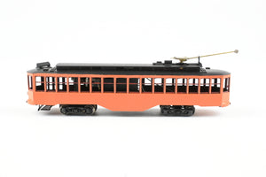 HO Brass Fairfield Models Pittsburgh Railway Co. Single Ended Jones Trolley Car CP Not Lettered