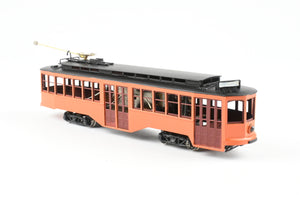HO Brass Fairfield Models Pittsburgh Railway Co. Single Ended Jones Trolley Car CP Not Lettered
