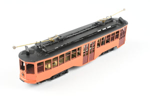 HO Brass Fairfield Models Pittsburgh Railway Co. Double End Trolley CP Not Lettered