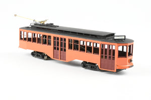HO Brass Fairfield Models Pittsburgh Railway Co. Jones Trolley Car Single End Version CP