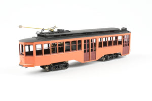 HO Brass Fairfield Models Pittsburgh Railway Co. Jones Trolley Car Single End Version CP