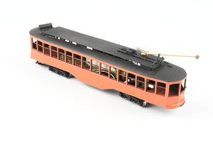 HO Brass Fairfield Models Pittsburgh Railway Co. Jones Trolley Car Single End Version CP