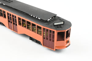 HO Brass Fairfield Models Pittsburgh Railway Co. Jones Trolley Car Single End Version CP