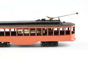 HO Brass Fairfield Models Pittsburgh Railway Co. Jones Trolley Car Single End Version CP