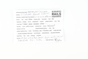 HO Brass Fairfield Models Pittsburgh Railway Co. Jones Trolley Car Single End Version CP