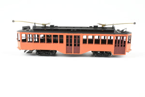 HO Brass Fairfield Models Pittsburgh Railway Co. Double End Jones Trolley CP Not Lettered