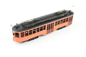 HO Brass Fairfield Models Pittsburgh Railway Co. Double End Jones Trolley CP Not Lettered