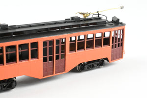 HO Brass Fairfield Models Pittsburgh Railway Co. Double End Jones Trolley CP Not Lettered