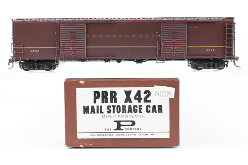 HO Brass The P Company PRR - Pennsylvania Railroad X42 Mail Storage Car CP
