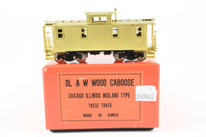 HO Brass NPP - Nickel Plate Products DLW - Delaware Lackawanna & Western Wood Caboose (Chicago & Illinois Midland Type)