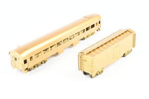 HO Brass NPP - Nickel Plate Products Erie Railroad Modernized Coach & 40 ton Milk Car Set