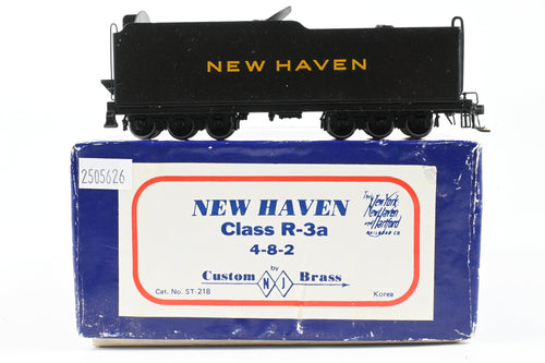 HO Brass NJ Custom Brass NH - New Haven Class R-3a 4-8-2 CP TENDER ONLY