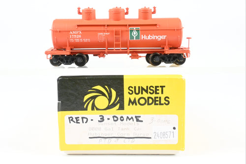 HO Brass Sunset Models PRR - Pennsylvania Railroad Class TM8 Triple Dome Tank Car C/P Hubinger