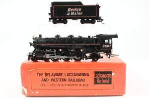 HO Brass NPP - Nickel Plate Products B&M - Boston & Maine P-2b 4-6-2 Pacific No. 3697 Custom Built and Detailed AS-IS