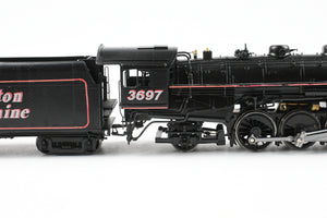 HO Brass NPP - Nickel Plate Products B&M - Boston & Maine P-2b 4-6-2 Pacific No. 3697 Custom Built and Detailed AS-IS