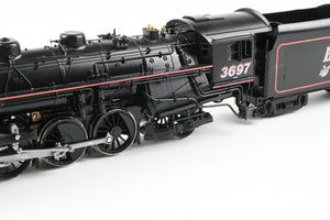 HO Brass NPP - Nickel Plate Products B&M - Boston & Maine P-2b 4-6-2 Pacific No. 3697 Custom Built and Detailed AS-IS