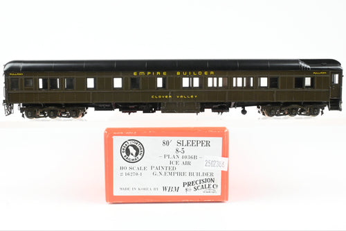 HO Brass PSC - Precision Scale Co. GN – Great Northern Pullman 80' Sleeper 8-5 Plan 4036b Ice Air FP