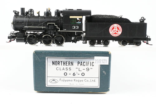 HO Brass PFM - Fujiyama NP - Northern Pacific 0-6-0 Class L-9 - CP, Painted for Private Road