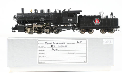 HO Brass PFM - Tenshodo GN - Great Northern 0-8-0 Class C-1 Factory Painted No. 815 (1971 Run - Crown Model) REBOXX