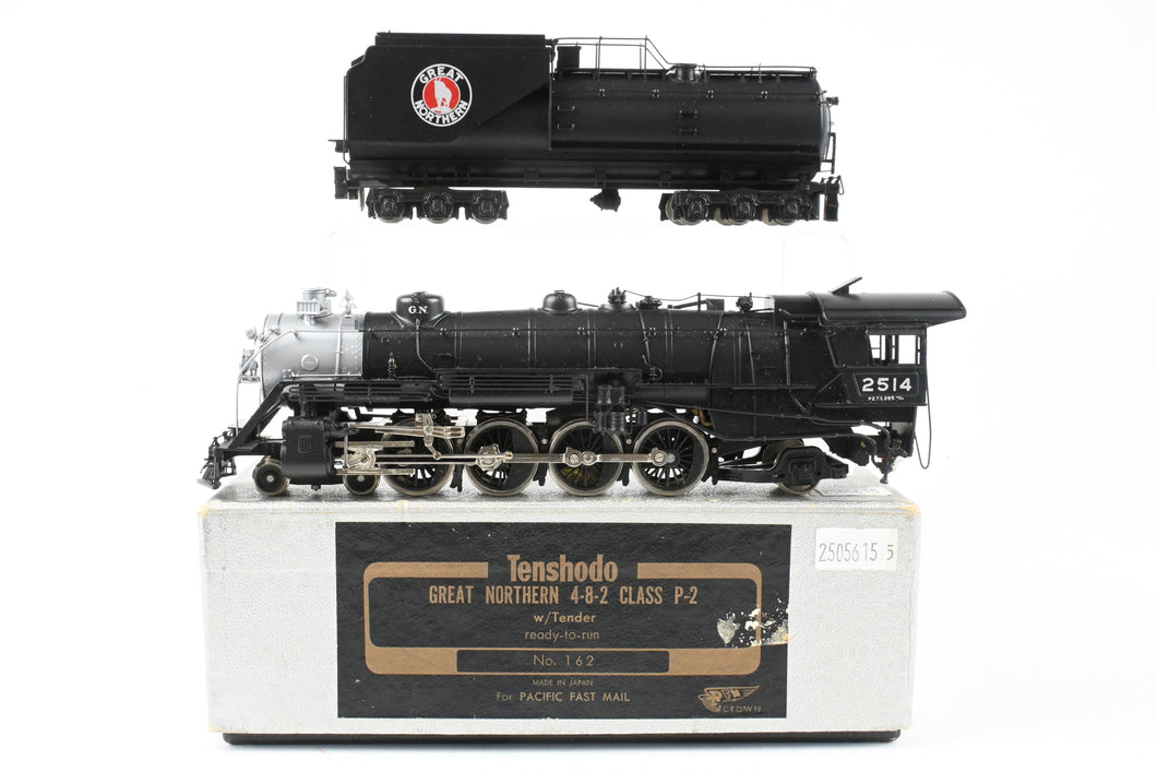 HO Brass Tenshodo CON GN - Great Northern 4-8-2 Class P-2 Factory Painted  Crown #2514