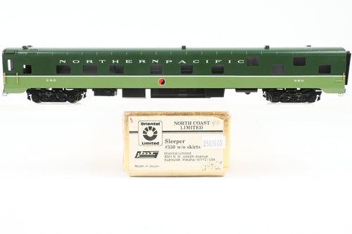 HO Brass Oriental Limited NP - Northern Pacific Sleeper #350 w/ Skirts Custom Painted