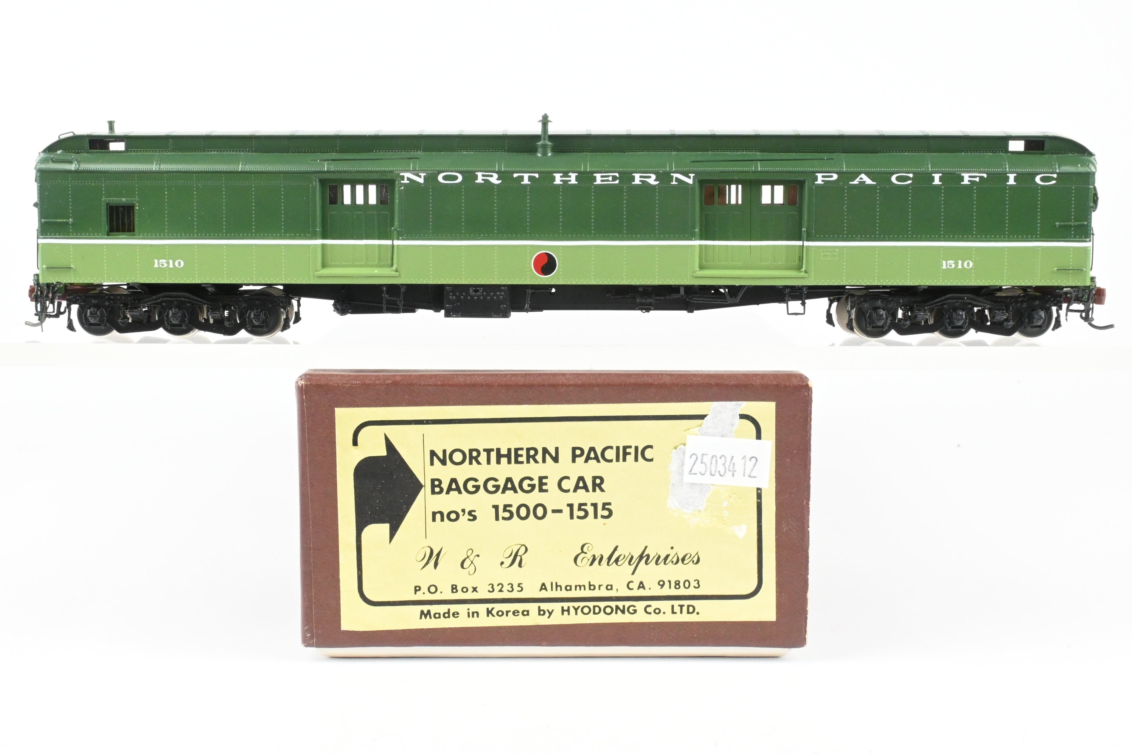 HO Brass W&R Enterprises NP - Northern Pacific Baggage Car Custom