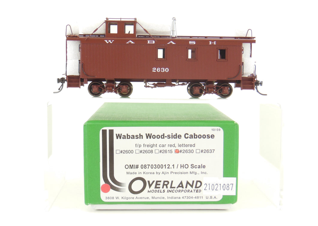HO Brass OMI - Overland Models, Inc. WAB - Wabash Wood Side Caboose FP #2630