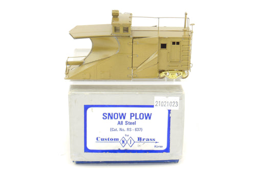 HO Brass NJ Custom Brass Various Roads MOW Snow Plow All Steel