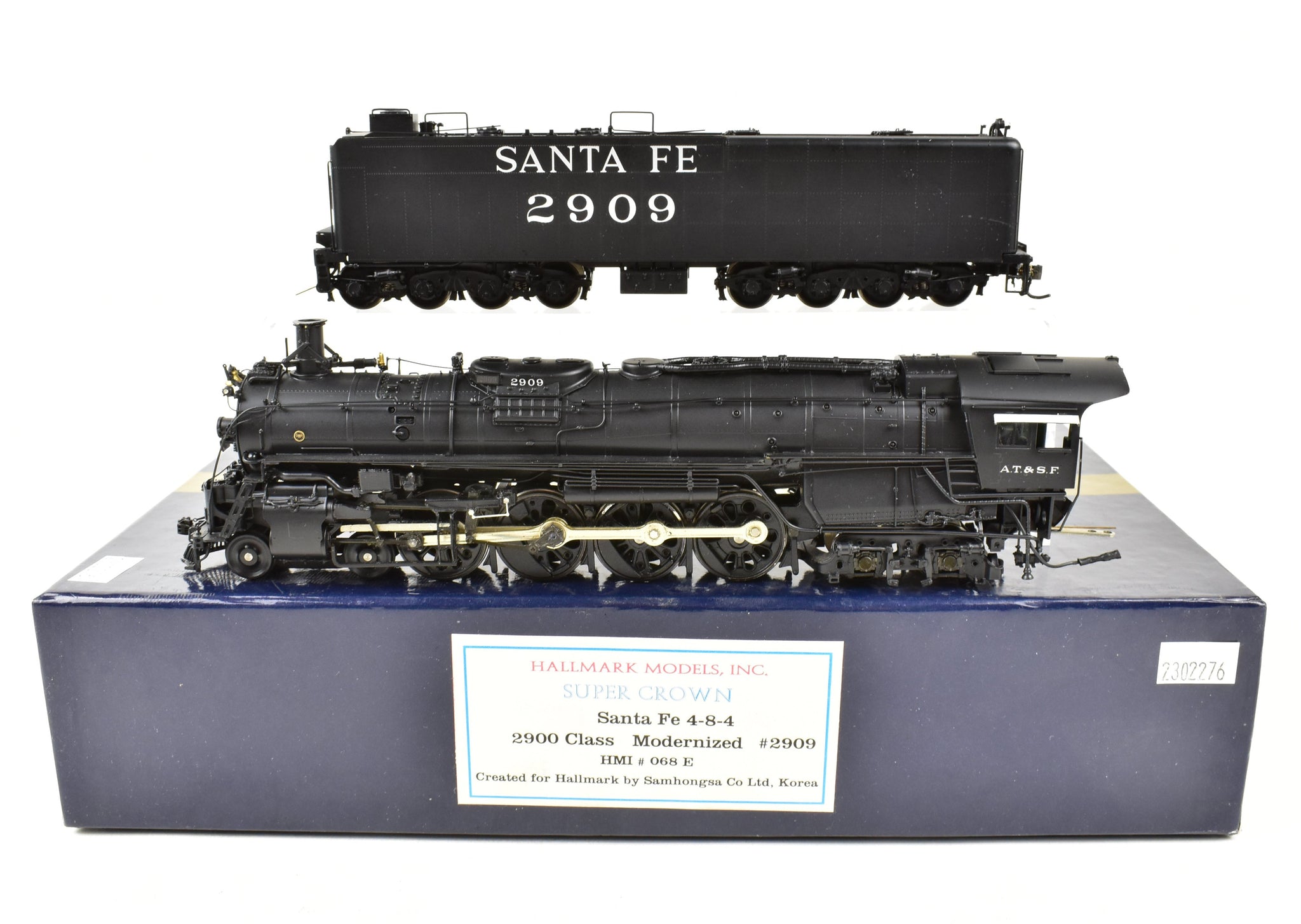 HO Brass Hallmark Models ATSF - Santa Fe 2900 Class Modernized 4-8