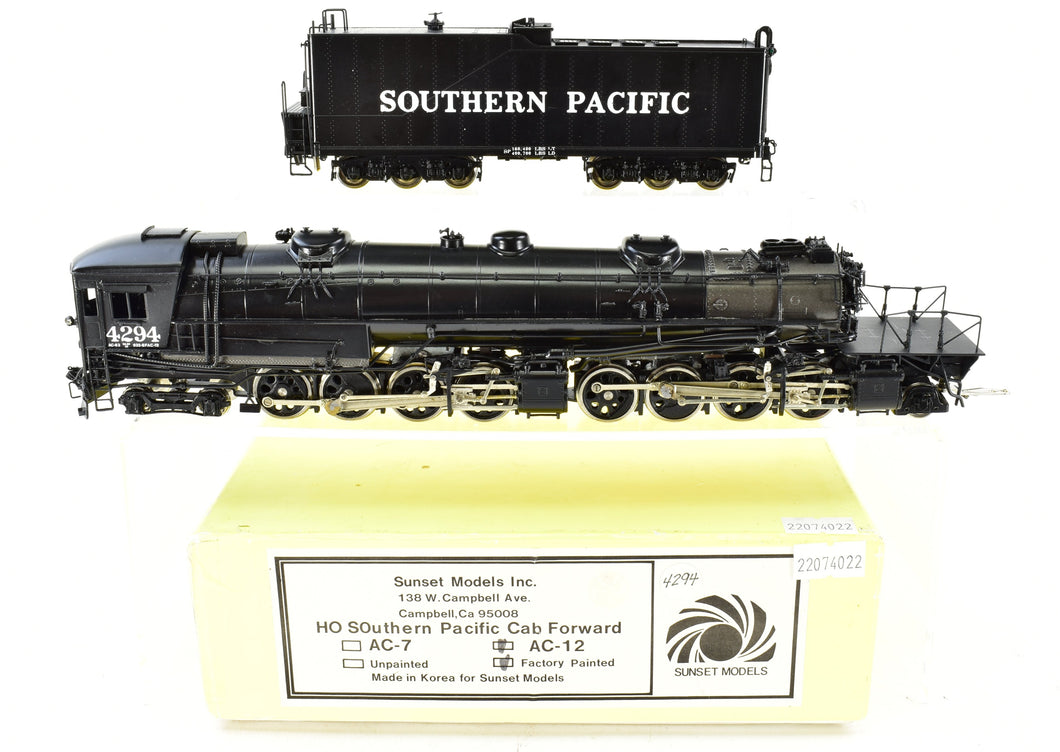 HO Brass Sunset Models SP - Southern Pacific AC-12 4-8-8-2 Cab Forward FP No. 4294