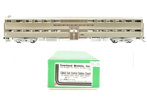 HO Brass CON OMI - Overland Models, Inc. CB&Q - Burlington Route Cab Control Gallery Coach