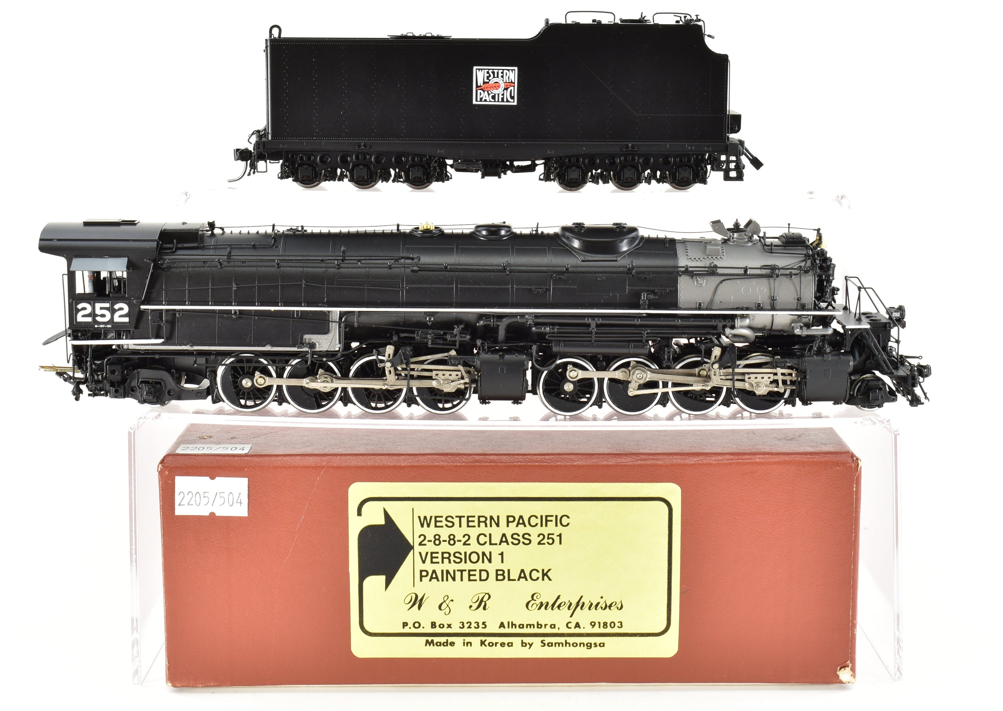 HO Brass CON W&R Enterprises WP - Western Pacific 2-8-8-2