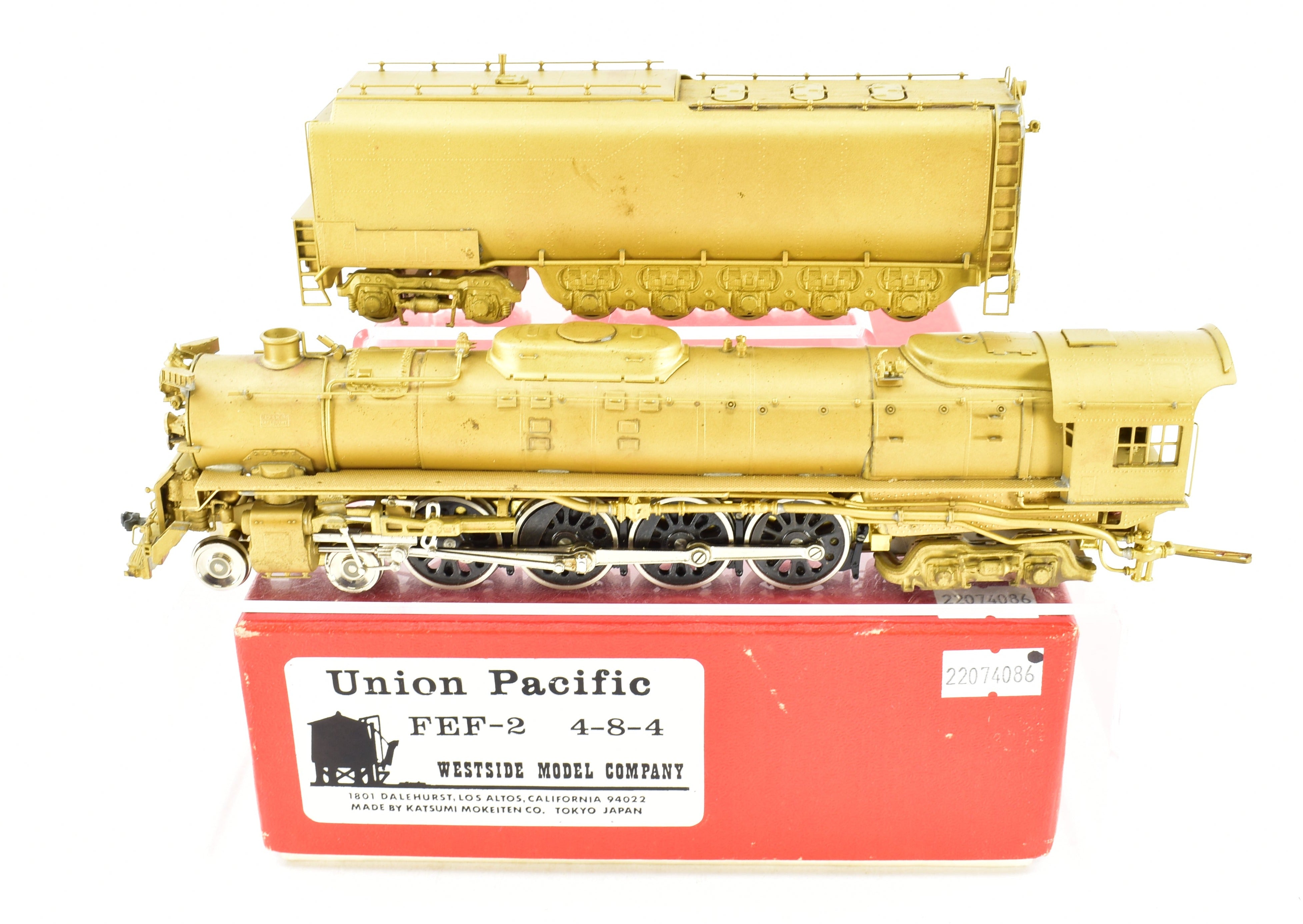 HO Brass Westside Model Co. UP - Union Pacific Class FEF-2 4-8-4
