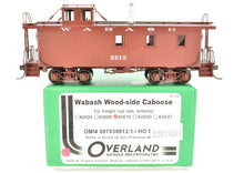 Load image into Gallery viewer, HO Brass OMI - Overland Models, Inc. WAB - Wabash Wood Side Caboose FP #2615
