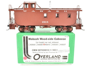 HO Brass OMI - Overland Models, Inc. WAB - Wabash Wood Side Caboose FP #2615