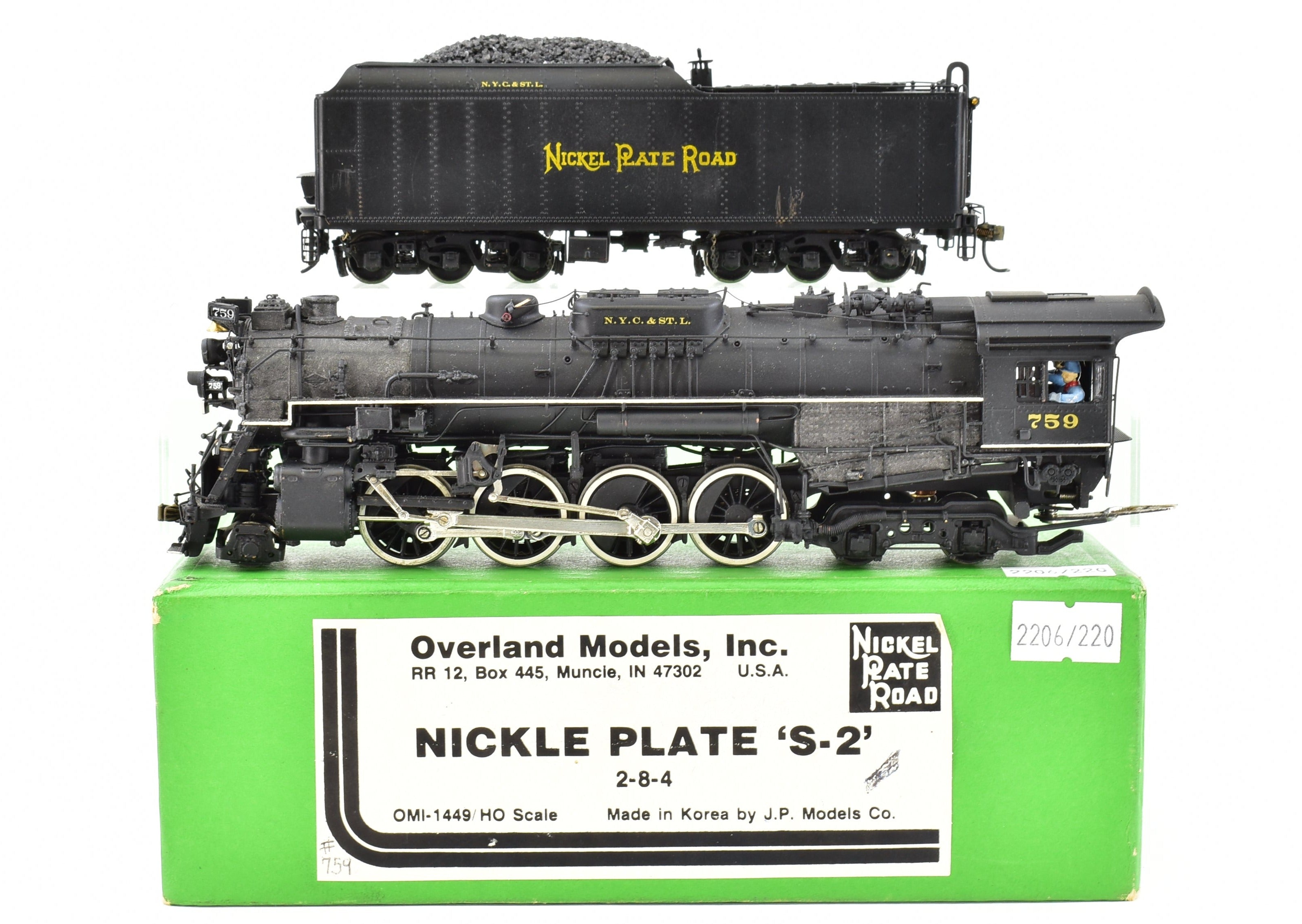 HO Brass CON OMI - Overland Models, Inc. NKP - Nickel Plate