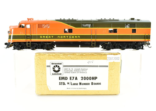 HO Brass Oriental Limited EMD E7A 2000 HP Standard with Large Number Board CP Great Northern  No. 505
