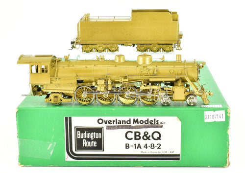 HO Brass OMI - Overland Models CB&Q - Burlington Route B-1A 4-8-2
