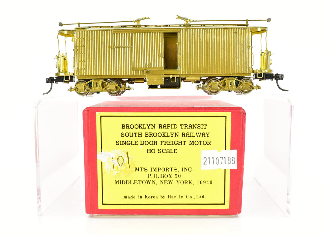 HO Brass MTS Imports BRT - Brooklyn Rapid Transit South Brooklyn Railway Single Door Freight Motor