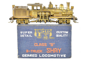HO Brass PFM - United Various Logging Roads 2-Truck Class B Shay Geared Locomotive