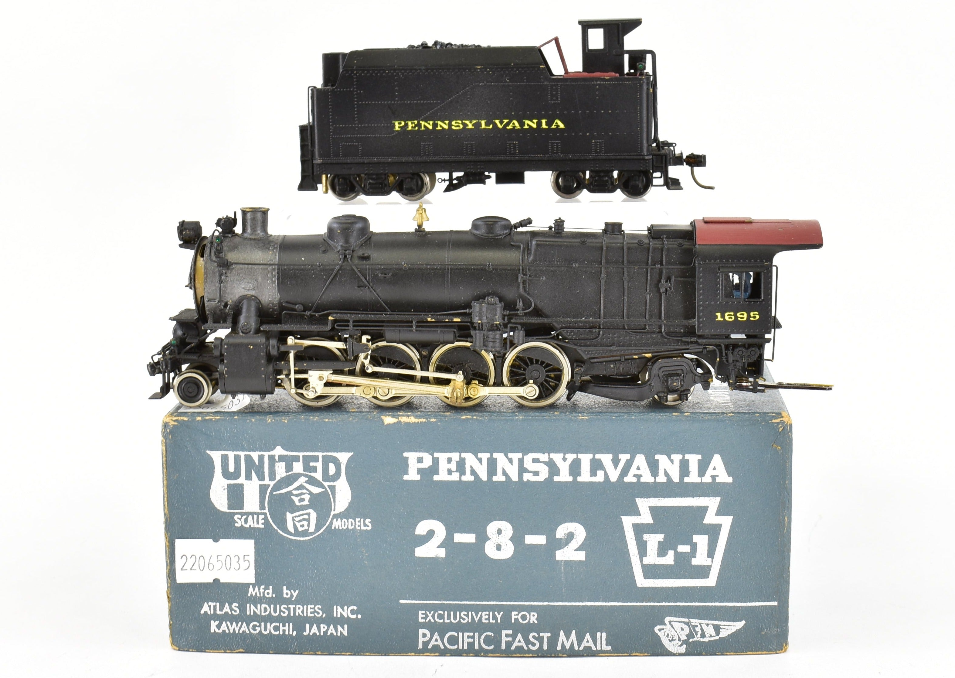 HO Brass PFM - United PRR - Pennsylvania Railroad L-1 2-8-2