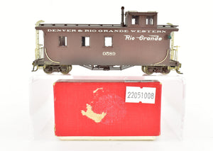 HOn3 Brass Westside Model Co. D&RGW - Denver & Rio Grande Western Long Caboose Custom Painted 0589