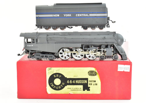 HO Brass Key Imports NYC - New York Central J-3A 4-6-4 Streamlined Hudson 20th Century Ltd FP 1992 Run AS-IS