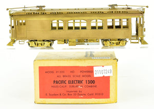 HO Brass Suydam PE - Pacific Electric 1300 Wood Niles Calif. Suburban Combine
