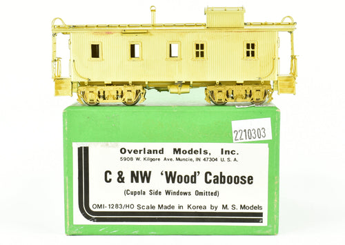 HO Brass OMI - Overland Models, Inc. C&NW - Chicago & North Western Wood Caboose Cupola Side Windows Omitted