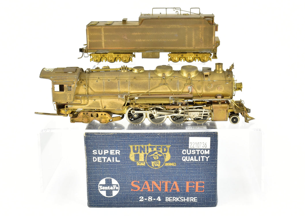 HO Brass PFM - United ATSF - Santa Fe 2-8-4 Berkshire