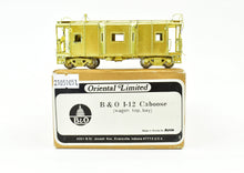 Load image into Gallery viewer, HO Brass Oriental Limited B&amp;O - Baltimore &amp; Ohio I-12 Wagon Top Bay Window Caboose
