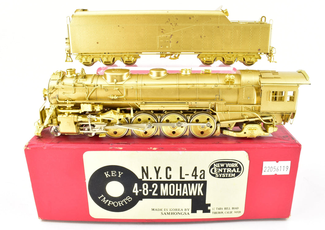 HO Brass Key Imports NYC - New York Central L-4a 4-8-2 Mohawk 1983 
