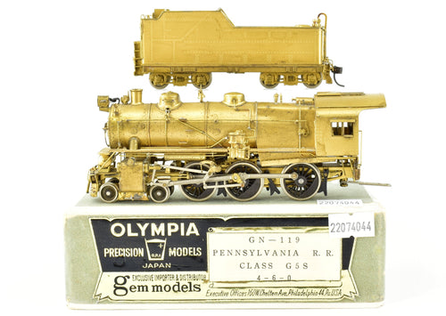 HO Brass Gem Models PRR - Pennsylvania Railroad G-5s 4-6-0